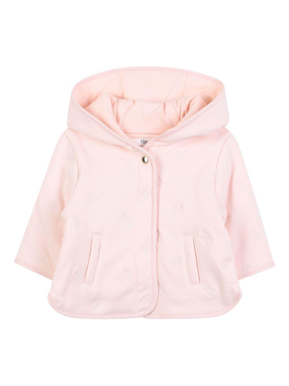 Set tuta sportiva e tutina per neonata Chloé Kids rosa con design a maniche lunghe C20782 45Q CHLOE' KIDS 