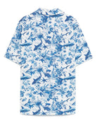 Camicia per bambino MC2 Saint Barth Kids Kalea bianco con stampa con motivo KALE002 01127H MC2 ST. BARTH KIDS 