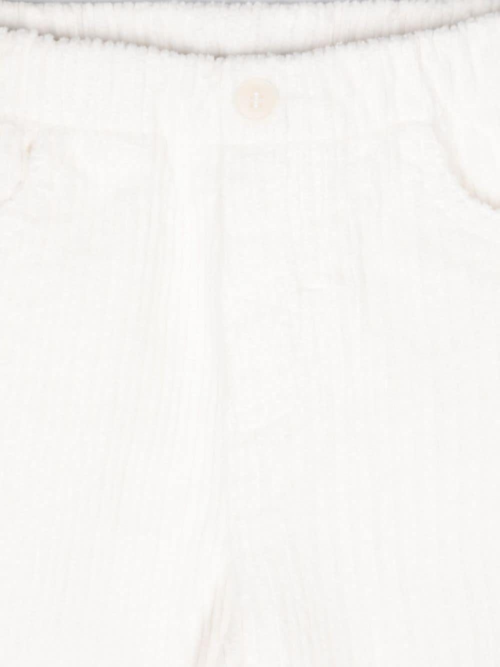 Pantaloni di velluto a coste per neonato Il Gufo bianco con gamba dritta A24PL030V6012 100 IL GUFO 