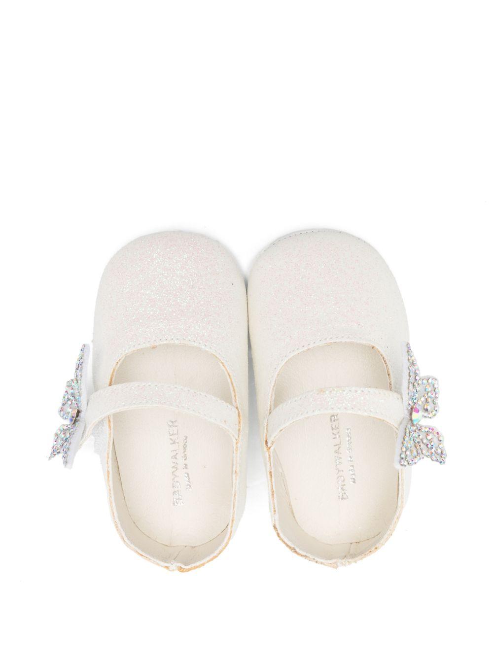 Ballerine per neonata BabyWalker bianco con farfalle PB1658 WHITE BABYWALKER 
