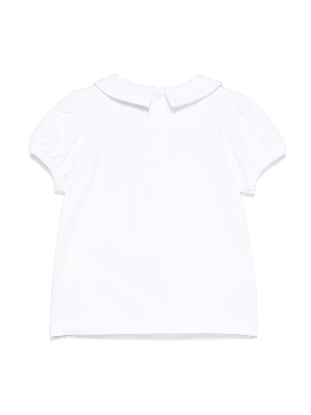 T-shirt Teddy Bear per neonato Moschino Kids bianco con orlo dritto MDM03HLBA10 10101 MOSCHINO KIDS 