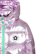 Piumino lilla per bambina con applicazione logo sul davanti Stella McCartney Kids TV2B97 Z0546 591 STELLA McCARTNEY KIDS 