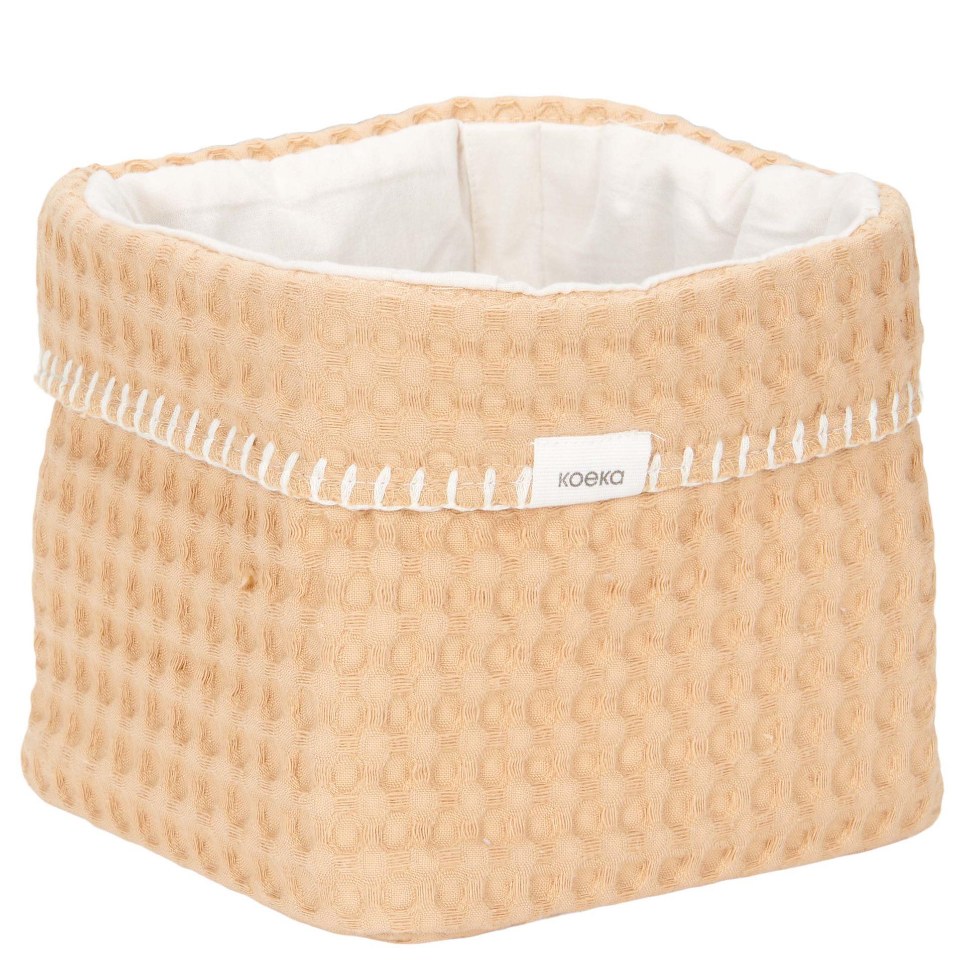 Cesto per prodotti neonato Koeka Anversa naturale beige con tessuto a nido d'ape 1015-11-020 905 KOEKA 