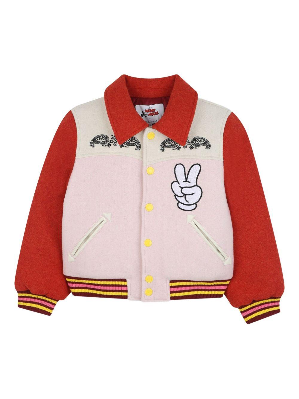 Bomber per bambina Marc Jacobs Kids x Disney Mickey Mouse multicolor con ricamo W60576 97E THE MARC JACOBS KIDS 