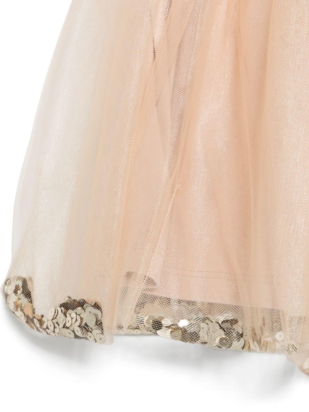 Gonna midi per bambina Douuod Kids beige con paillettes DV7A21 Z2454 185 DOUUOD 
