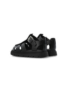 Sandali per bambina Versace Kids nero con placca Medusa 10179051A00138 1B00P VERSACE KIDS 