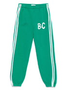 Pantaloni sportivi per bambino Bobo Choses Shadow verde con logo BC B224AC082 311 BOBO CHOSES 