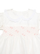 Vestito per neonata Mariella Ferrari bianco con colletto con bordo in pizzo ABA1MC 068 MARIELLA FERRARI 