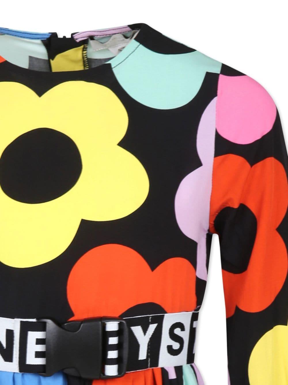 Abito per bambina Stella McCartney Kids nero a fiori TV1E30 Z2166 930MC STELLA McCARTNEY KIDS 
