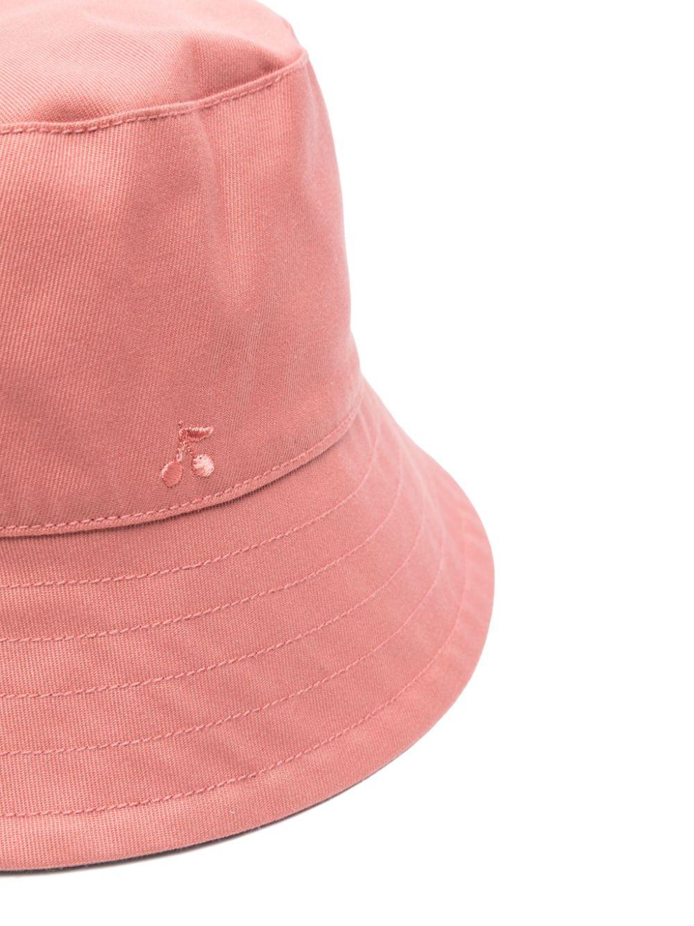 Cappello da pescatore con logo ricamato per bambina Bonpoint rosa con antivento S05GACW00004 024A BONPOINT 