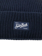 Berretto per bambino MC2 Saint Barth Kids blu con toppa con logo BRR0001 02307I MC2 ST. BARTH KIDS 