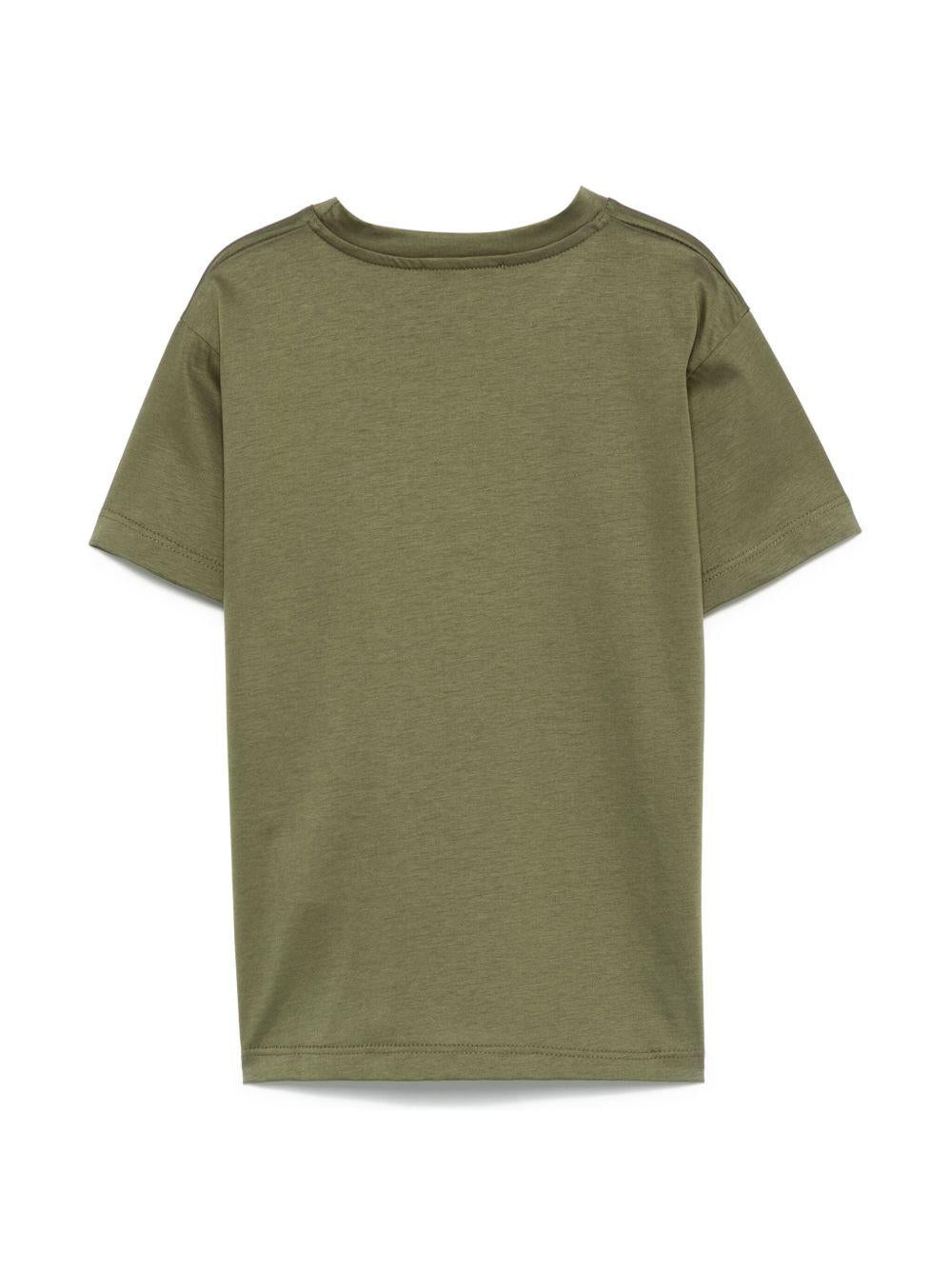 T-shirt per bambino Paolo Pecora Kids verde con stampa grafica PP4071 OLIVA PAOLO PECORA KIDS 