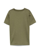 T-shirt per bambino Paolo Pecora Kids verde con stampa grafica PP4071 OLIVA PAOLO PECORA KIDS 