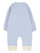 Tutina per neonato Gensami Kids azzurra con chiusura con bottoni TU-PEEKABOO-WE SKY BLUE GENSAMI 