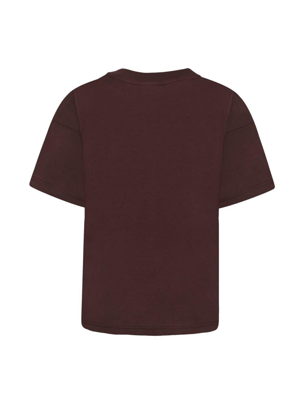 Maglietta lucertola per bambino Mini Rodini marrone con scollo rotondo 2522015916 BROWN MINI RODINI 