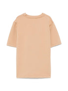 T-shirt per bambino Paolo Pecora Kids beige con logo sul petto PP4017 BEIGE PAOLO PECORA KIDS 