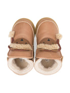 Stivali per neonato Donsje beige con applicazioni orso di Natale 1500105 LE195 DONSJE 
