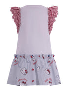 Abito per bambina Monnalisa multicolor con stampa grafica sul davanti 11G917 7201 0099 MONNALISA 