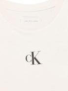 T-shirt con logo per bambina Calvin Klein Kids beige con orlo dritto IG0IG02136 CKS CALVIN KLEIN KIDS 