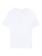 T-shirt per bambino Boss Kids bianco con stampa grafica J52979 10P BOSS KIDS 