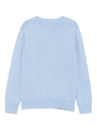 Maglione per bambina MC2 Saint Barth Kids x Trudi azzurro con ricamo Orsetto sul davanti PRC0001 01983I MC2 ST. BARTH KIDS 
