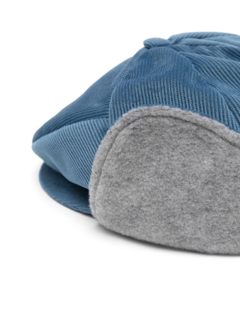 Cappello baker boy tartan per bambino Colorichiari blu con tesa curva MN9278474704 53 COLORICHIARI 