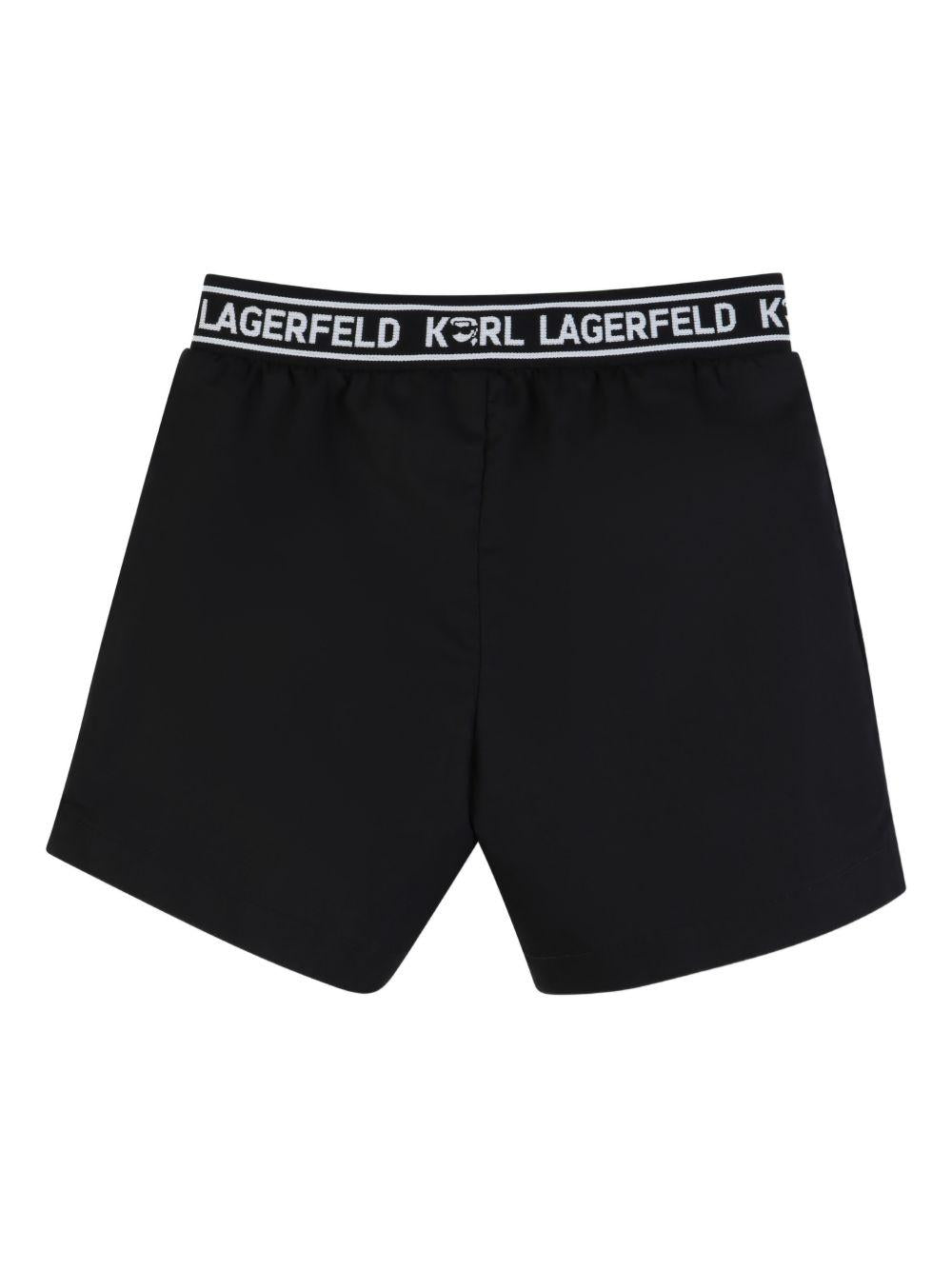 Set 2 pezzi per neonato Karl Lagerfeld Kids bianco con logo Z31077 10P KARL LAGERFELD KIDS 