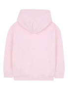 Felpa per bambina Marc Jabos Kids rosa con ricamo a fiori e cappuccio W60578 475 THE MARC JACOBS KIDS 