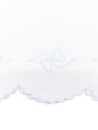 Coperta smerlata per neonati Mariella Ferrari bianco con fiocco LZA1 AZZURRO MARIELLA FERRARI 