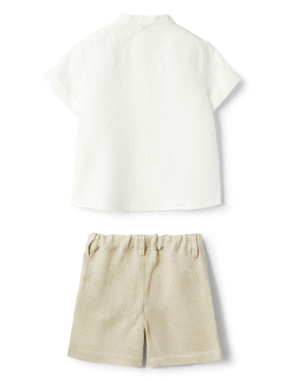 Shorts e camicia per neonato Il Gufo beige P25DP470L0017 140 IL GUFO 