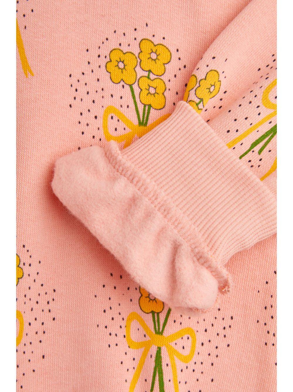 Felpa per bambina Mini Rodini Winter Flowers rosa con stampa all over 2472015028 PINK MINI RODINI 