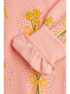 Felpa per bambina Mini Rodini Winter Flowers rosa con stampa all over 2472015028 PINK MINI RODINI 