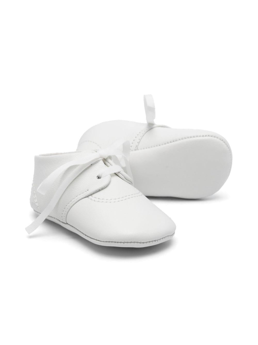 Scarpe primi passi per neonato Golden Goose Kids bianco con lacci F00775F006253 10189 GOLDEN GOOSE KIDS 