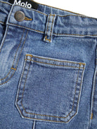 Jeans per bambina Molo Adina in denim con tasche frontali applicate 2W25I114 5377 MOLO 