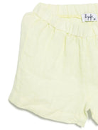 Set con shorts per neonato Il Gufo giallo in lino P25DP517L6009 515 IL GUFO 