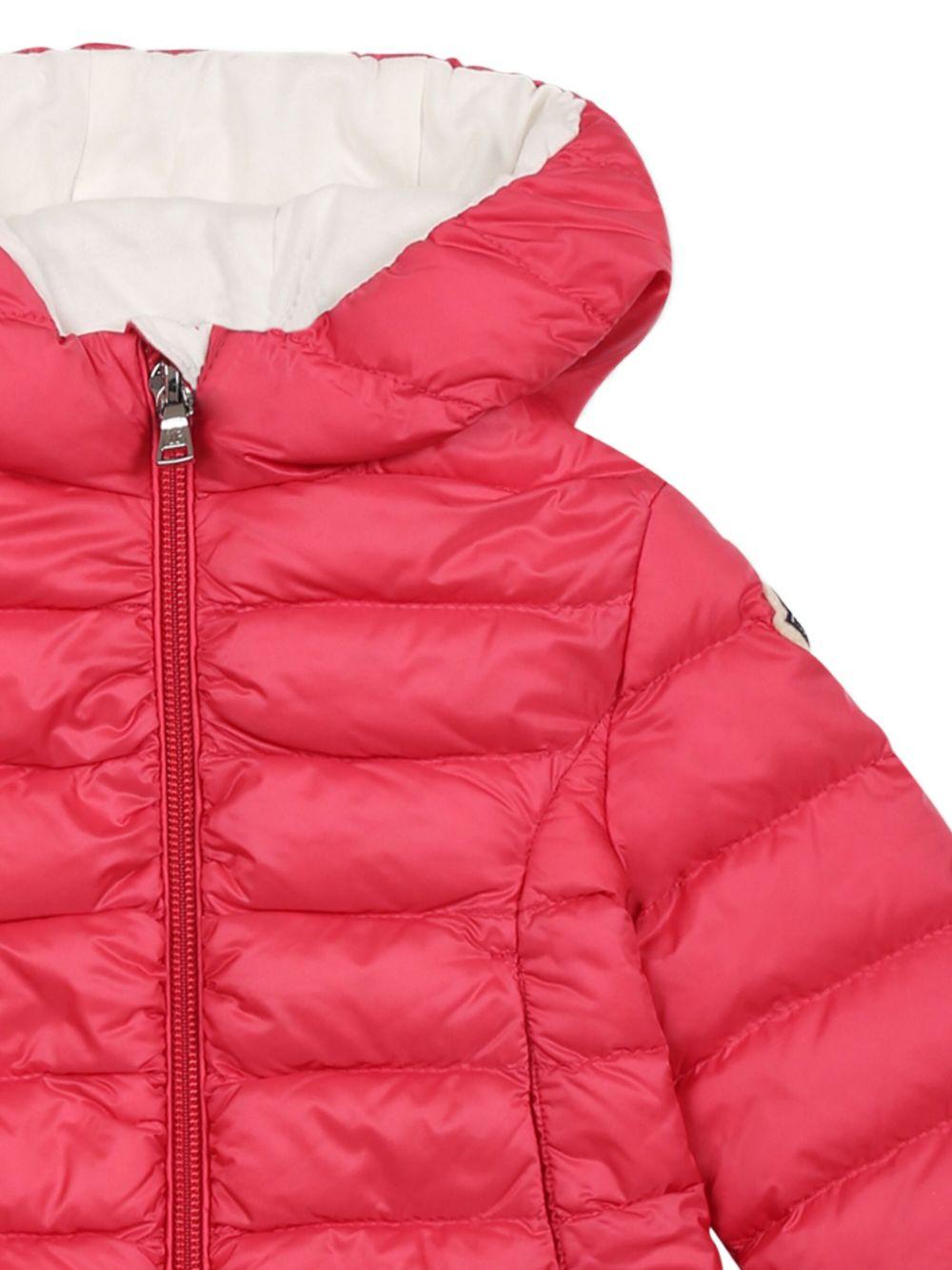 Piumino per neonata Moncler Enfant rosa con cappuccio K19511A00010597YF 542 MONCLER ENFANT 