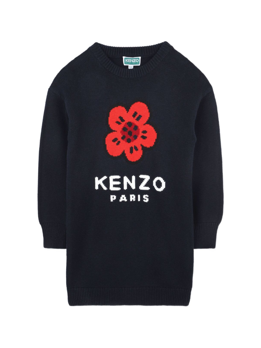Abito per bambina Kenzo Kids blu con motivo Boke Flower K61356 845 KENZO KIDS 