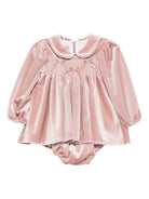 Abito per neonata La Stupenderia rosa con colletto alla Peter Pan 1TBAB10 V28 LA STUPENDERIA 