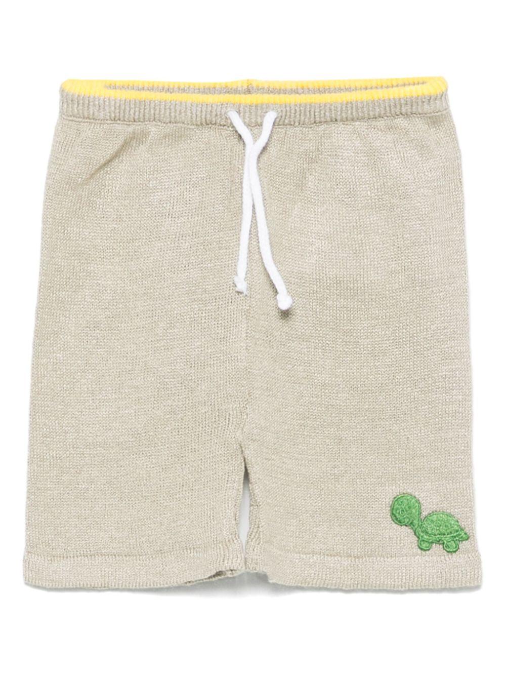 Pantaloni per neonato Gensami kids grigio in maglia PT01-B-SOFT GREY BEIGE GENSAMI 