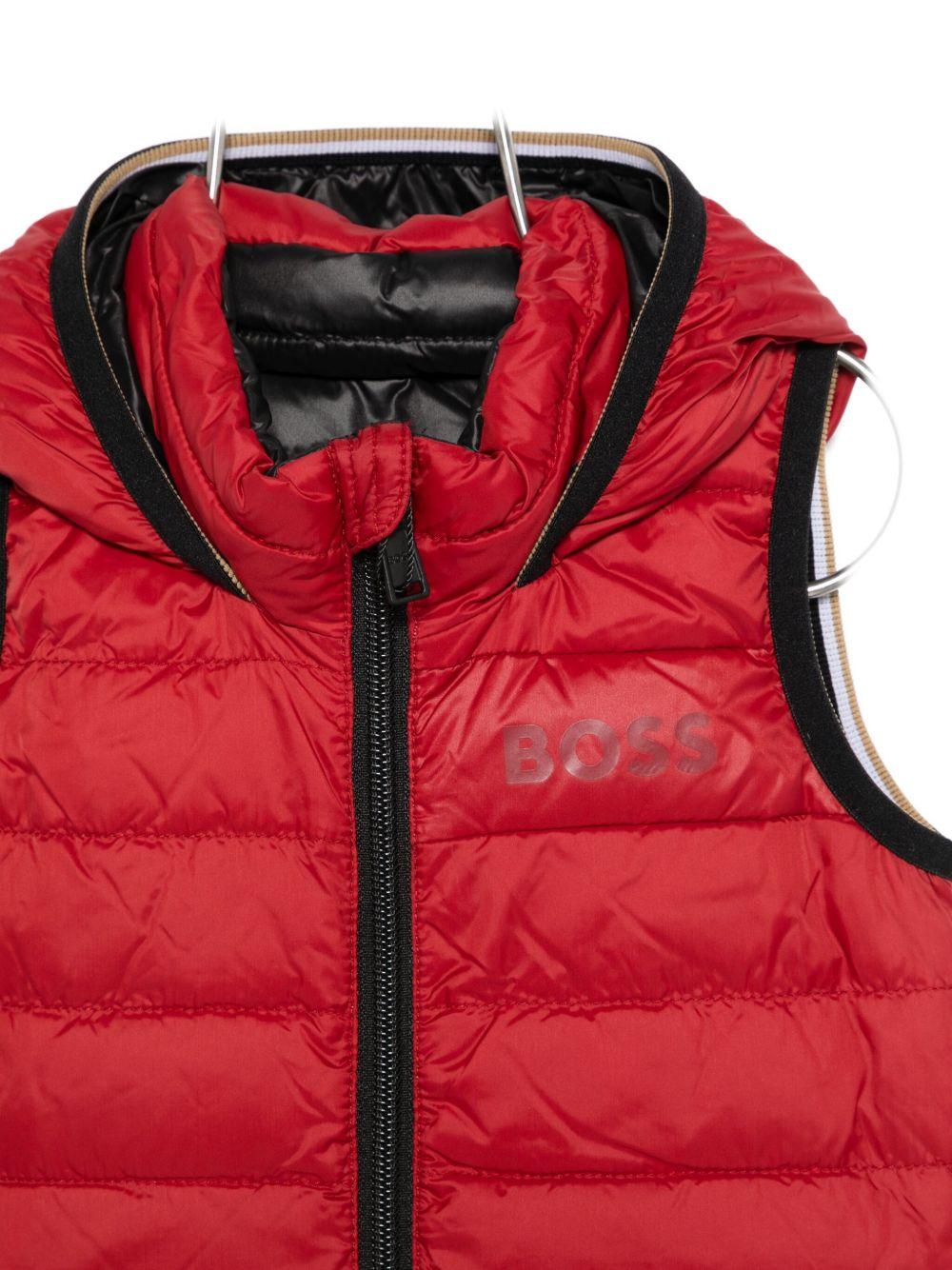 Gilet per bambino Boss Kids rosso con design trapuntato J52474 96D BOSS KIDS 