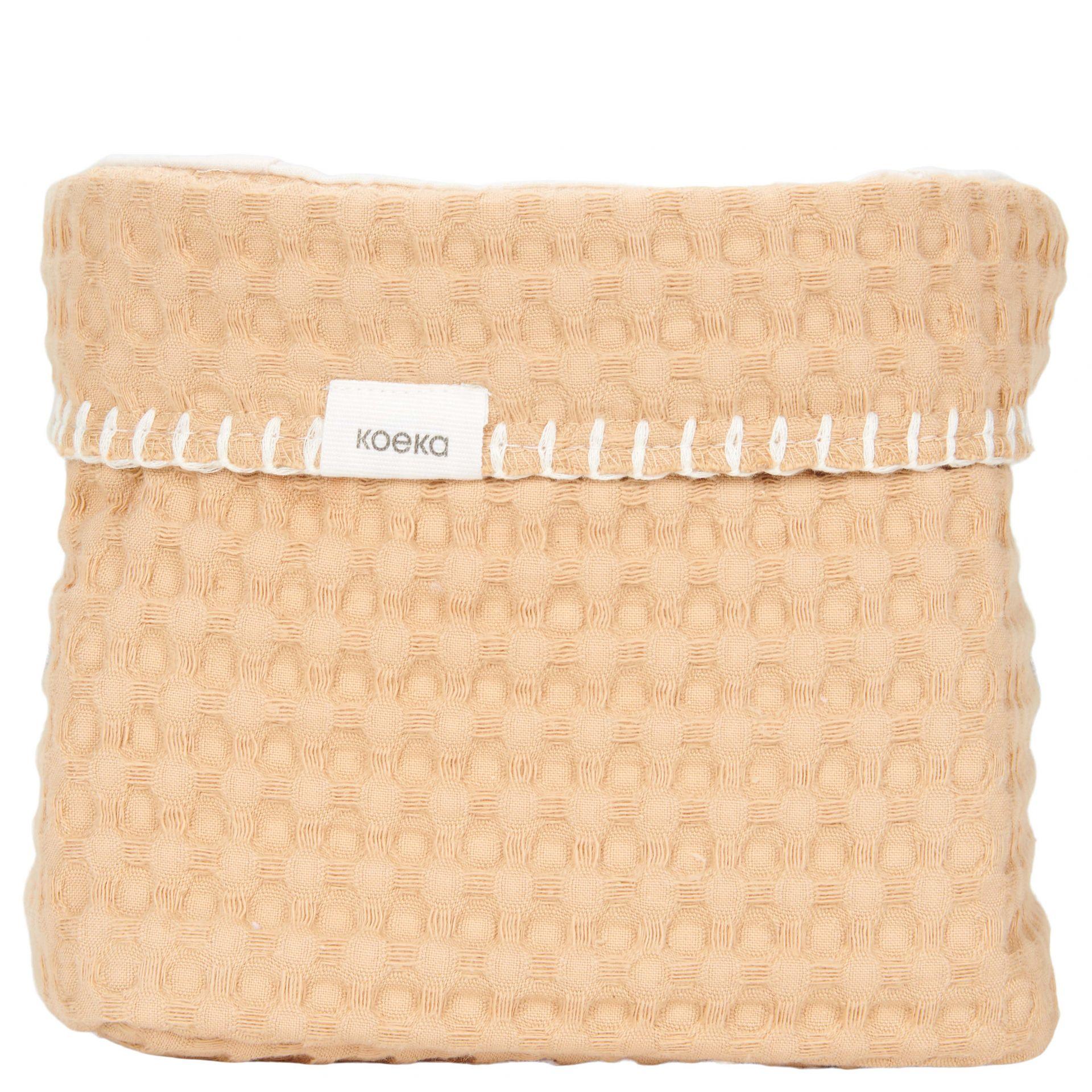Cesto per prodotti neonato Koeka Anversa naturale beige con tessuto a nido d'ape 1015-11-020 905 KOEKA 