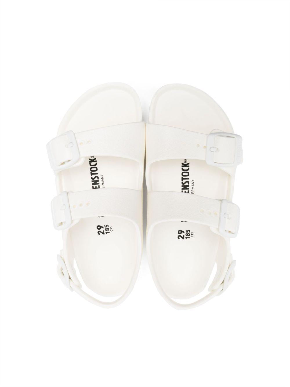 Sandali per bambini Birkenstock Kids Milano Essentials bianco con fibbia 1019458 WHITE BIRKENSTOCK 