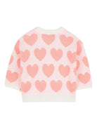 Set maglione e pantaloni per neonata Billieblush rosa con motivo a cuori U21256 121 BILLIEBLUSH 