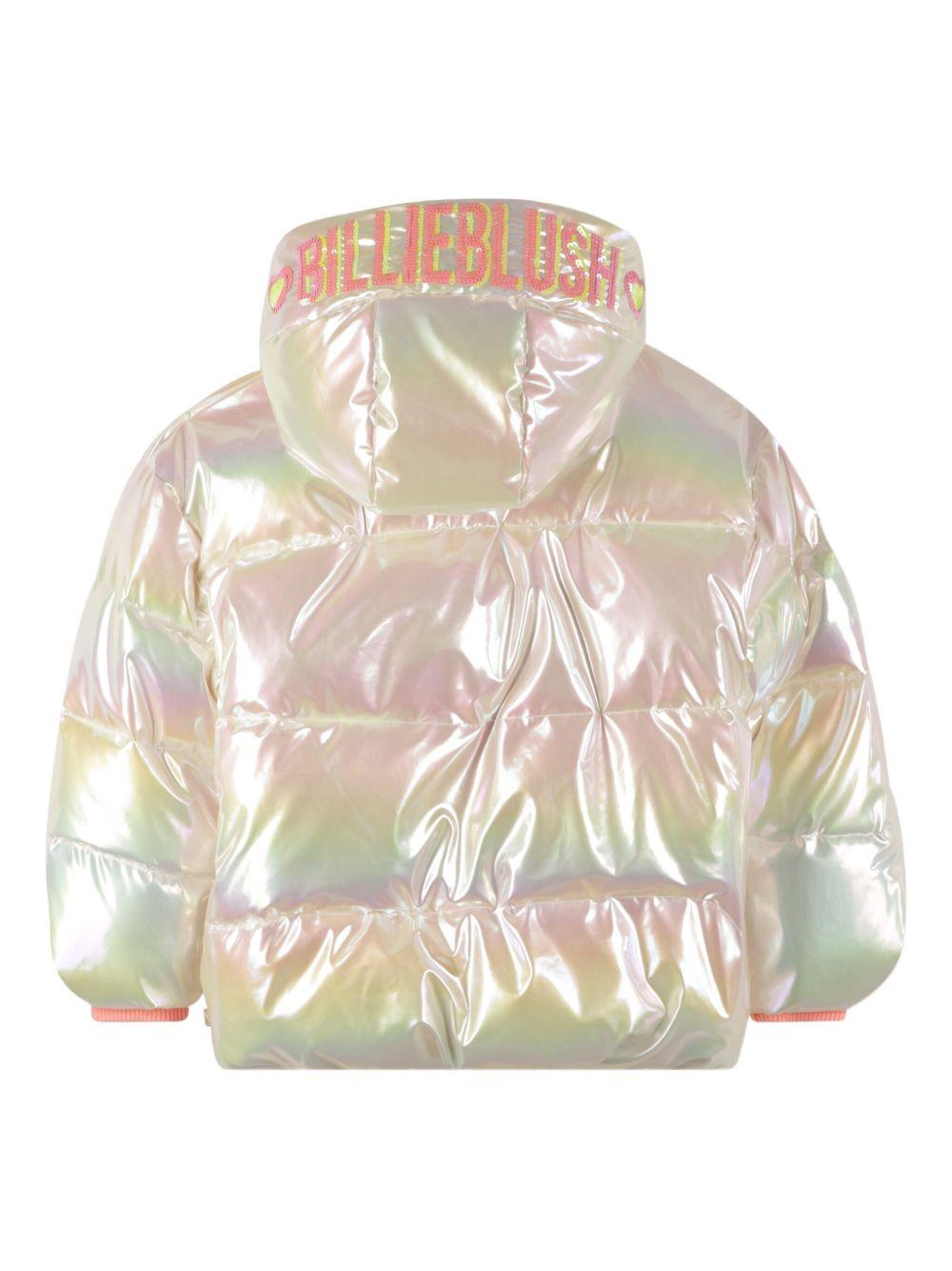 Giubbino per bambina Billieblush bianco con design iridescente U21598 Z41 BILLIEBLUSH 
