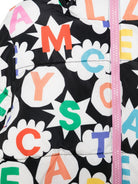 Giubbino per bambina Stella McCartney Kids nero con stampa logo all over TV2B67 Z2052 930MC STELLA McCARTNEY KIDS 