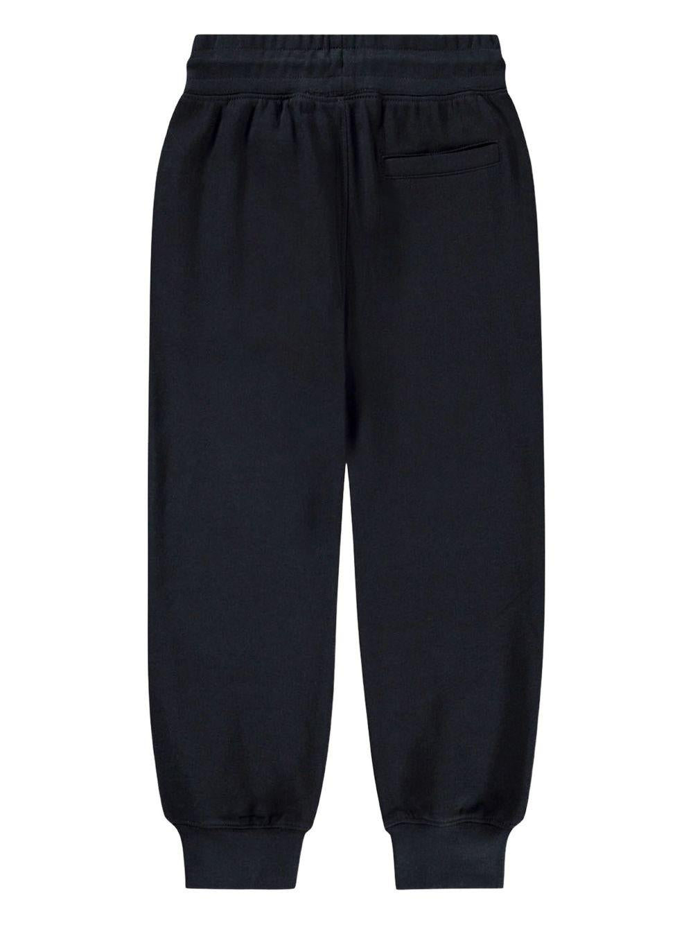 Pantaloni sportivi per bambino Molo Alvar nero con orli alle caviglie elasticizzati 6W25I202 0099 MOLO 