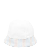 Cappello per neonata La Stupenderia bianco con orlo a contrasto e corona rotonda TBCP53D02 R49 LA STUPENDERIA 