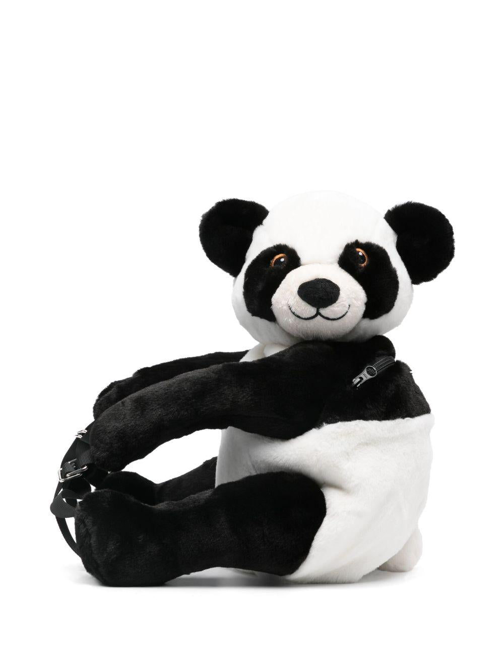 Zaino per bambina Molo Panda bianco e nero con dettagli in 3D 7NOSV204 1695 MOLO 