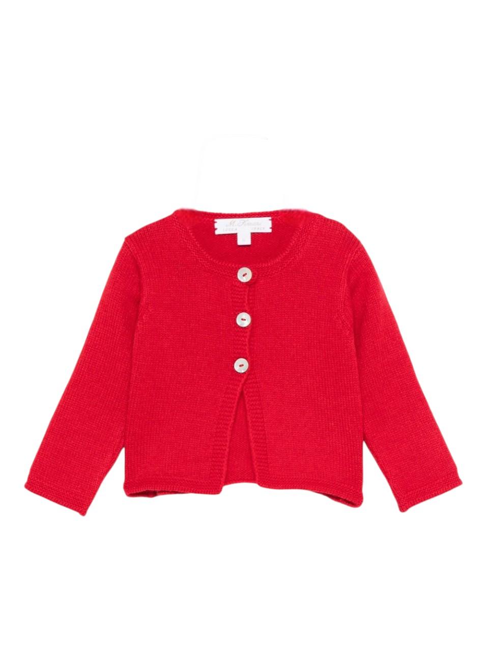 Cardigan per neonata Mariella Ferrari rossa con bottoni MGI9 158 MARIELLA FERRARI 