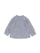 Camicia Eustace per neonata Bonpoint blu con tasca sul petto S05YSHW00004 015A BONPOINT 